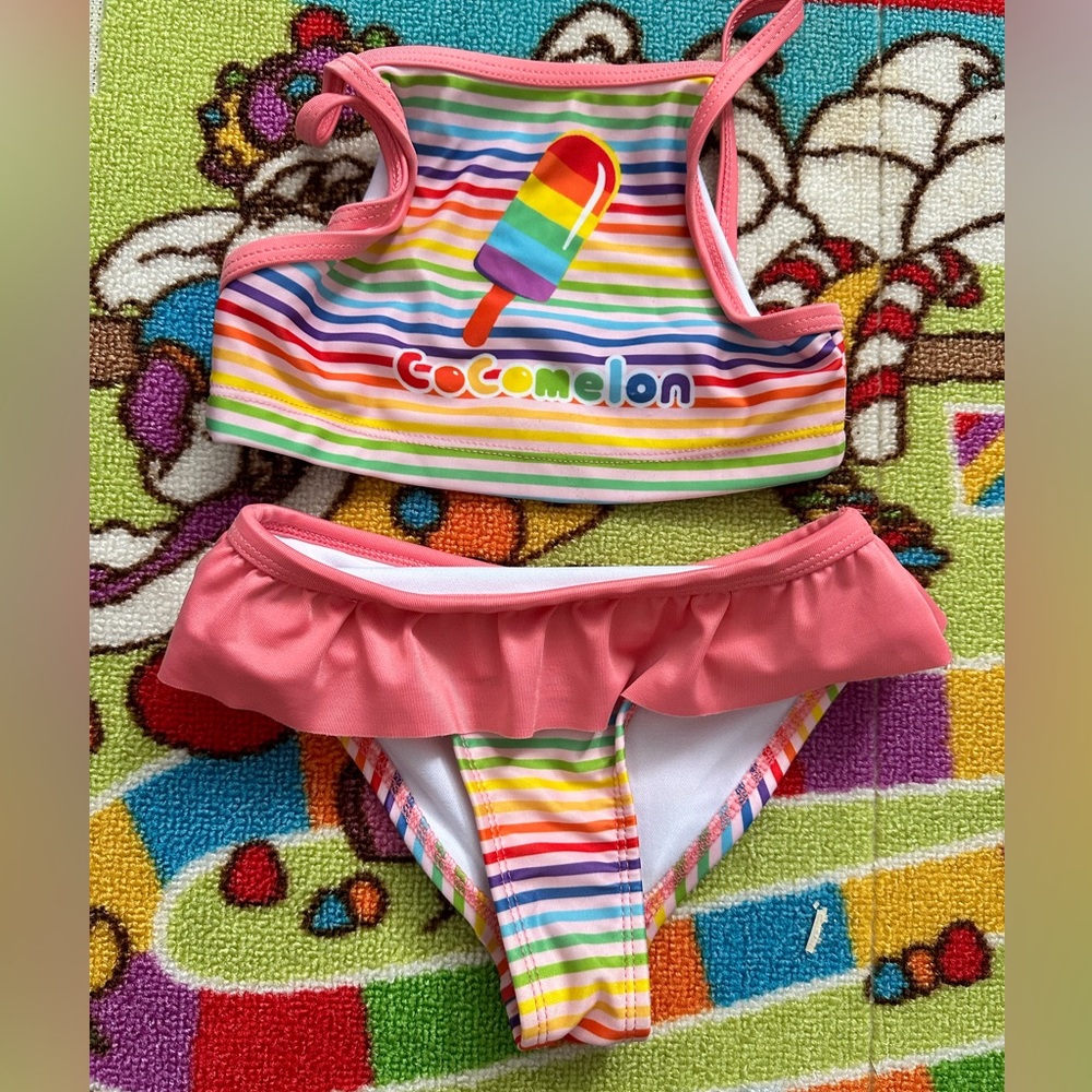 🐠2/$10🐠 Girls 🧒 coco melon bikini 👙